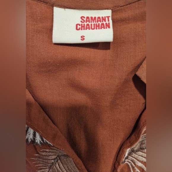 Anthropologie Small Samant Chauhan Apolline Embroidered Tunic Dress - Picture 7 of 8